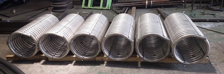 PIPE(SUS304) 40A*S/20S*PCD470Ø*20.5회전 (R/T 100%)