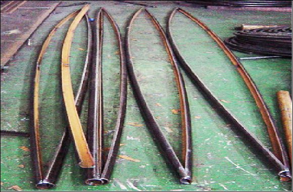 50A HALF COIL 절단사진